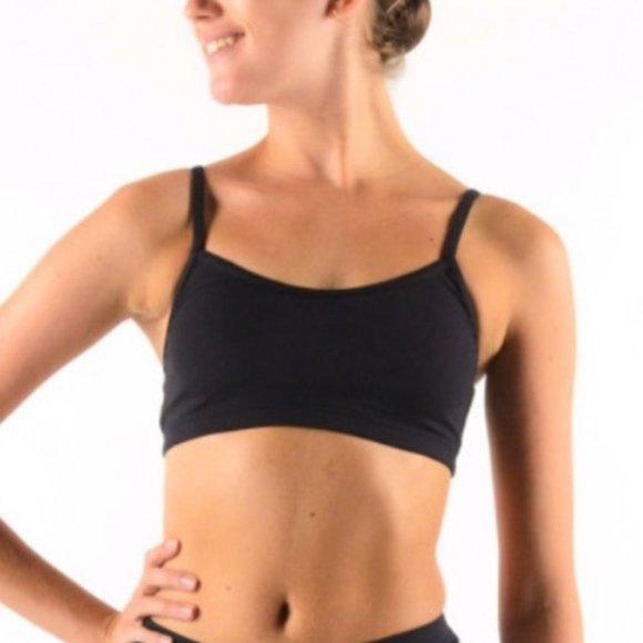 Capezio Black Sports Bra - Picture 1 of 7